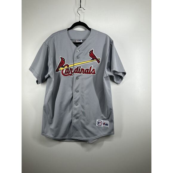 Vintage Majestic St. Louis Cardinals MLB Baseball Jersey Gray Adult Sz XL RARE - Picture 1 of 9